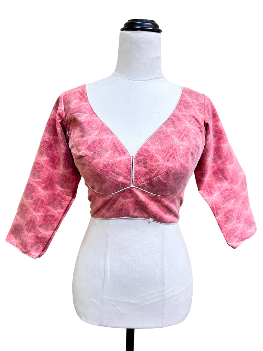 Dhaka Choli Baby Pink LS